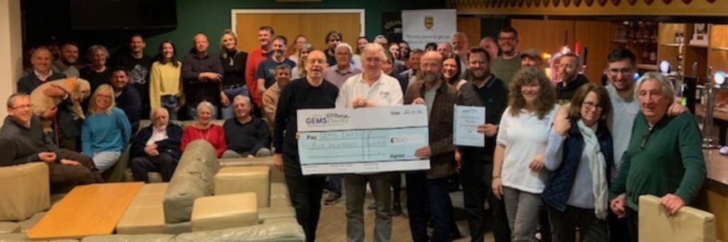 Gems Charity cheque Kibworth Cricket Club