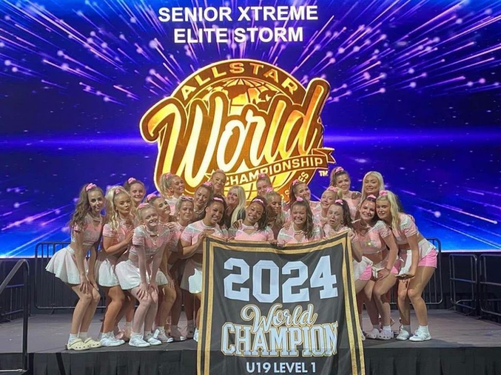 Cheer team Extreme win the gold medal at The All Star World Championships