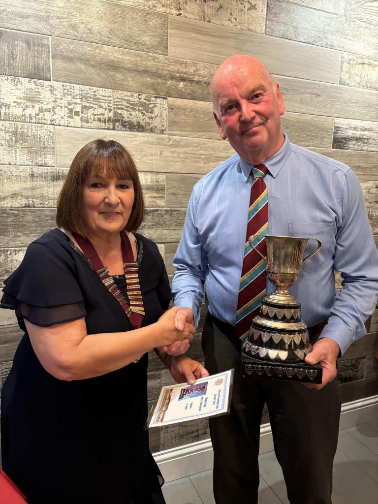 Champion of Champions Malcolm Moss, pictured with President, Jill Davies