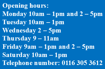 Library opening hours and phone number